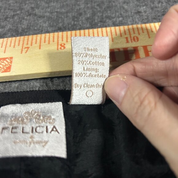 Vintage Skirt Womens 10 Felicia & Co Velvet Stripe Whimsigoth Fairy Goth A Line - Picture 8 of 9